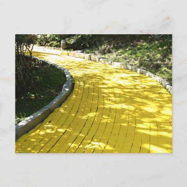 Carte postale de la route en briques jaunes (Devant)