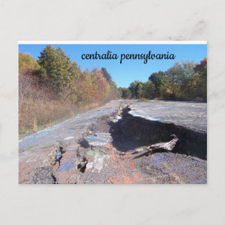 carte postale de la route graffiti de centralia pe