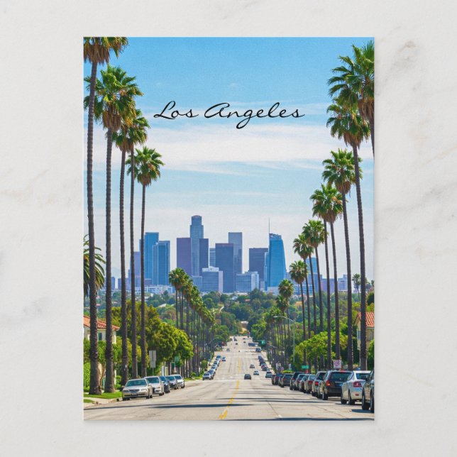Carte postale de la rue de Los Angeles (Devant)