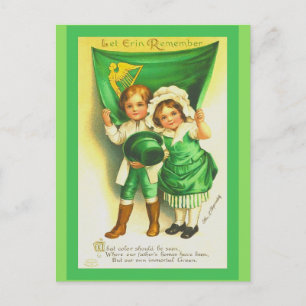 Carte postale de la Saint-Patrick pour la journée