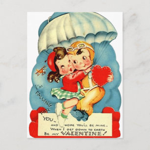 Carte postale de la Saint-Valentin de la Force aér