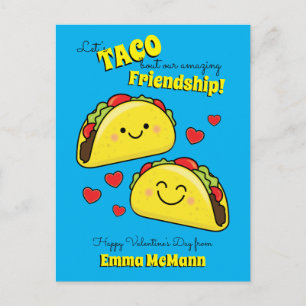 Carte postale de la Saint-Valentin pour enfants Ta
