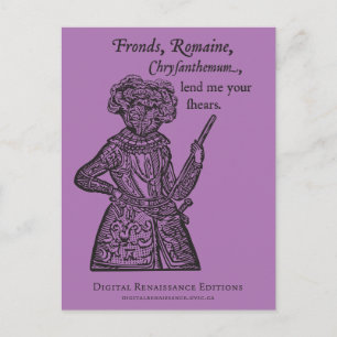 Carte postale de la salade (Julius) Caesar