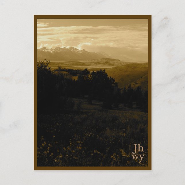 Carte postale de la série de photos Jackson Hole (Devant)