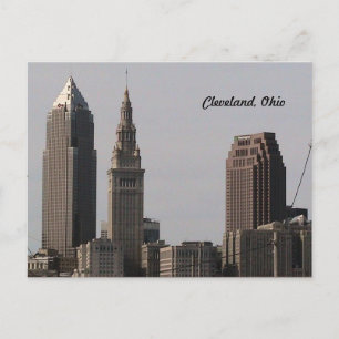 Carte postale de la skyline de Cleveland Ohio