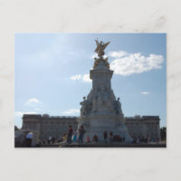 carte postale de la statue de la reine victoria