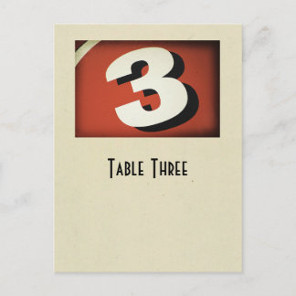Carte postale de la table numéro 3 en ivoire vérit