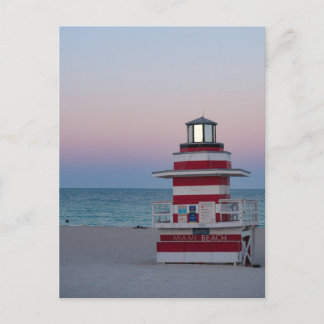 Carte postale de la tour de guet de Miami Beach