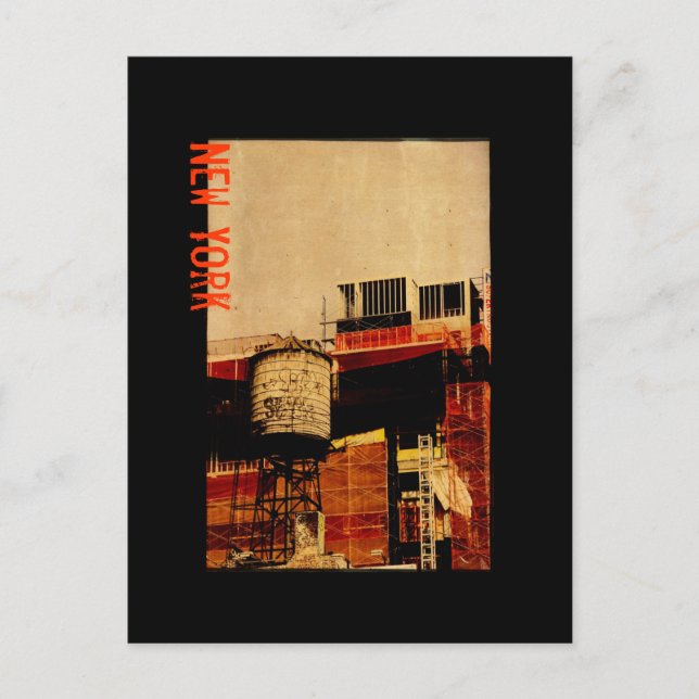 Carte postale de la tour de l'eau de New York (Devant)