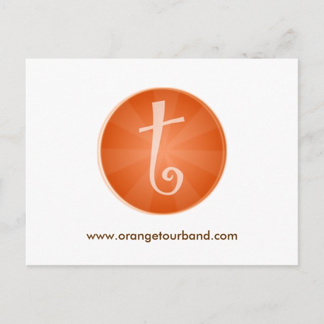 Carte postale de la tournée Orange (Devant)