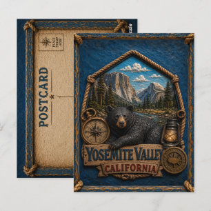 Carte postale de la vallée de Yosemite Californie