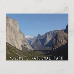 Carte postale de la vallée du Yosemite