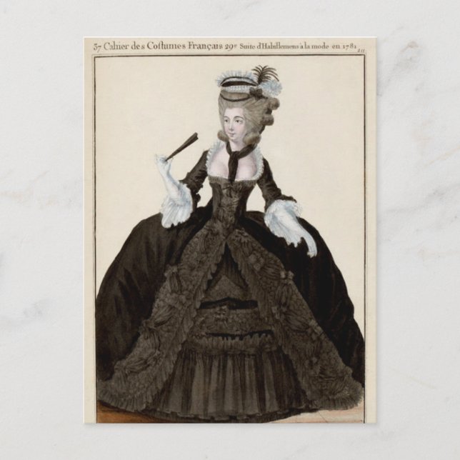 Carte postale de la veuve du 18e siècle (Devant)