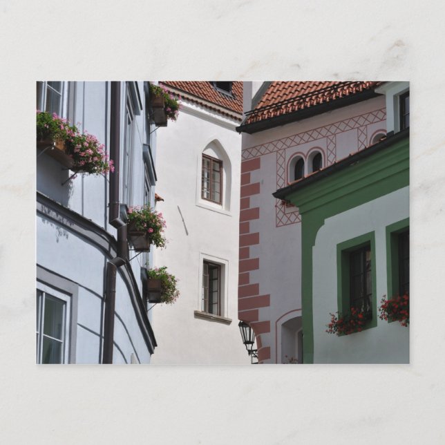 Carte postale de la vieille ville de Cesky Krumlov (Devant)