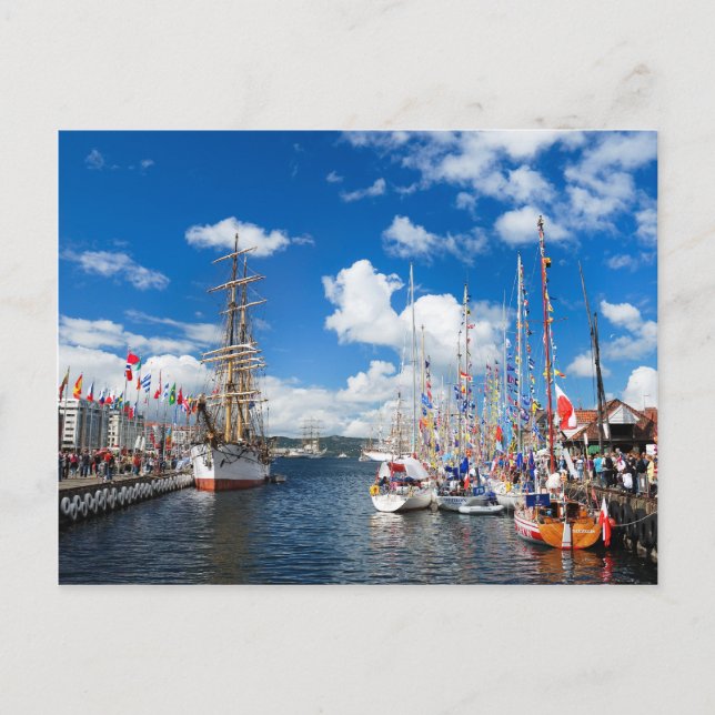 Carte postale de la ville de Bergen (Devant)