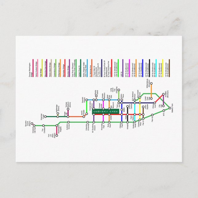 Carte postale de la ville de New York (Devant)