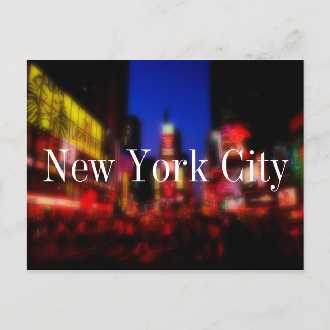 Carte postale de la ville de New York (Devant)