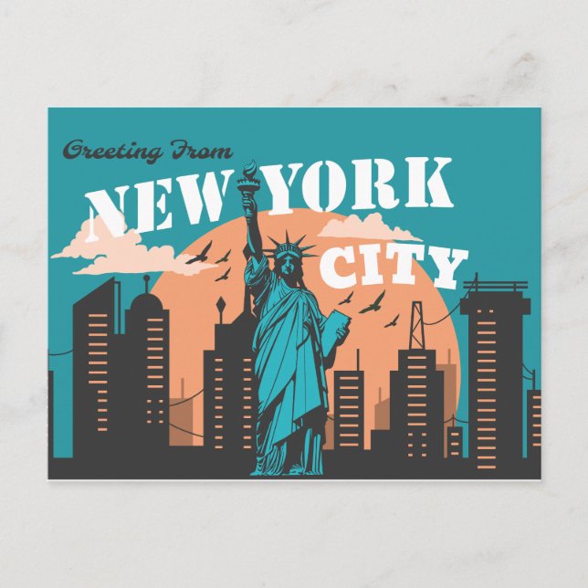 Carte postale de la ville de New York (Devant)