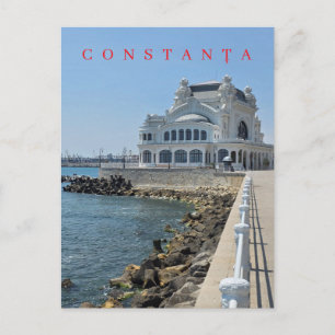 Carte postale de la vue du casino de Constanta