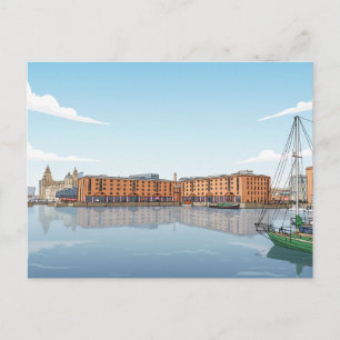 Carte postale de la vue du Royal Albert Dock de Li