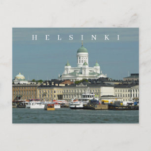Carte postale de la vue panoramique d'Helsinki