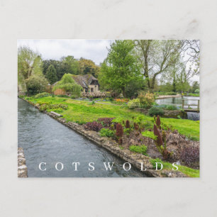 Carte postale de la vue sur le ruisseau de Bibury