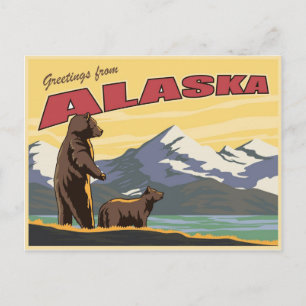 Carte postale de l'Alaska