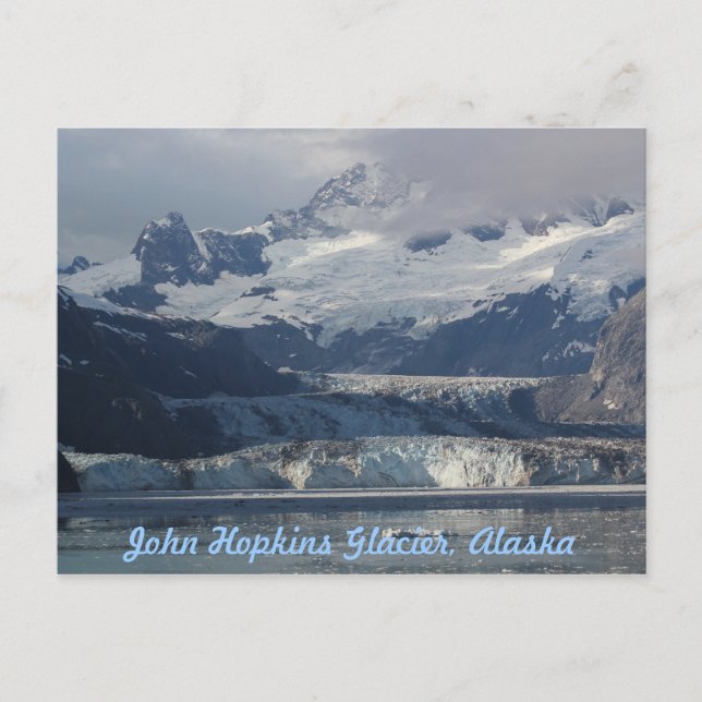 Carte postale de l'Alaska de glacier de John (Devant)