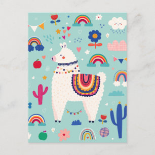 Carte postale de lama mignon