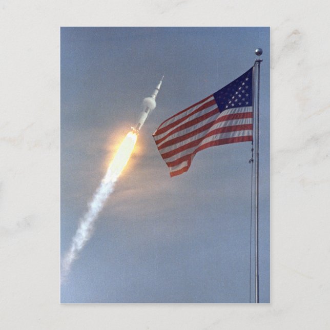 Carte postale de lancement Apollo 11 (Devant)