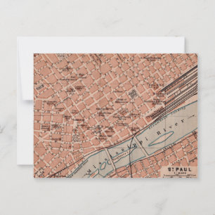Carte postale de l'ancien St Paul MN