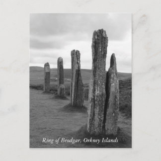 Carte postale de l'anneau de Brodgar, Orkney Islan