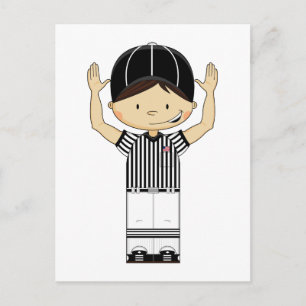 Carte postale de l'arbitre américain de football