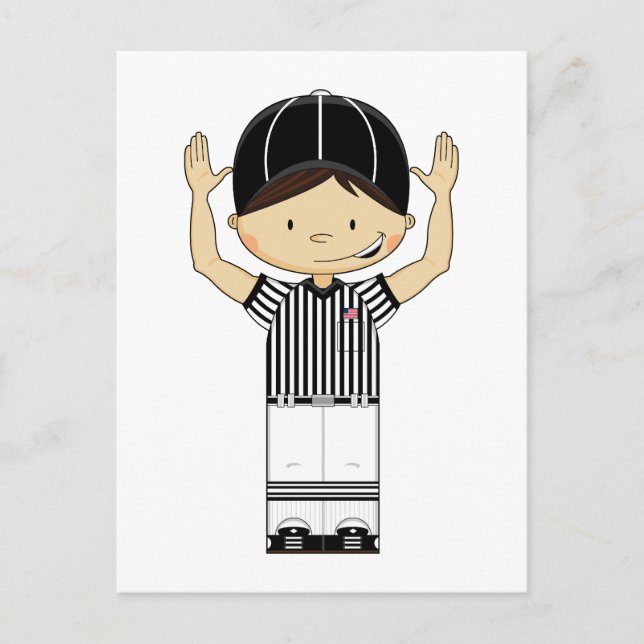 Carte postale de l'arbitre américain de football (Devant)