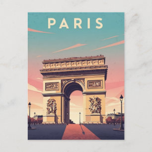 Carte postale de l'Arc de Triomphe de Paris