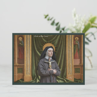 Carte postale de l'art catholique | Saint Clare de