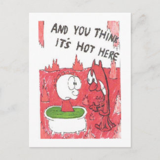 Carte postale de l'église animée et amusante