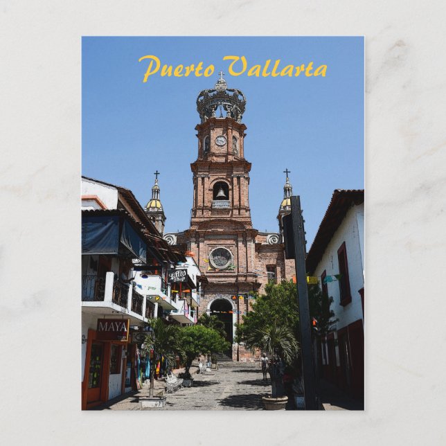 Carte postale de l'église de Puerto Vallarta (Devant)
