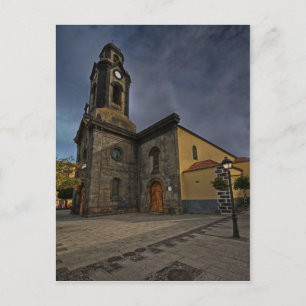 Carte postale de l'église, Puerto de la Cruz