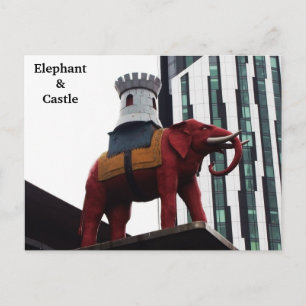 Carte postale de l'éléphant et du château de Londr