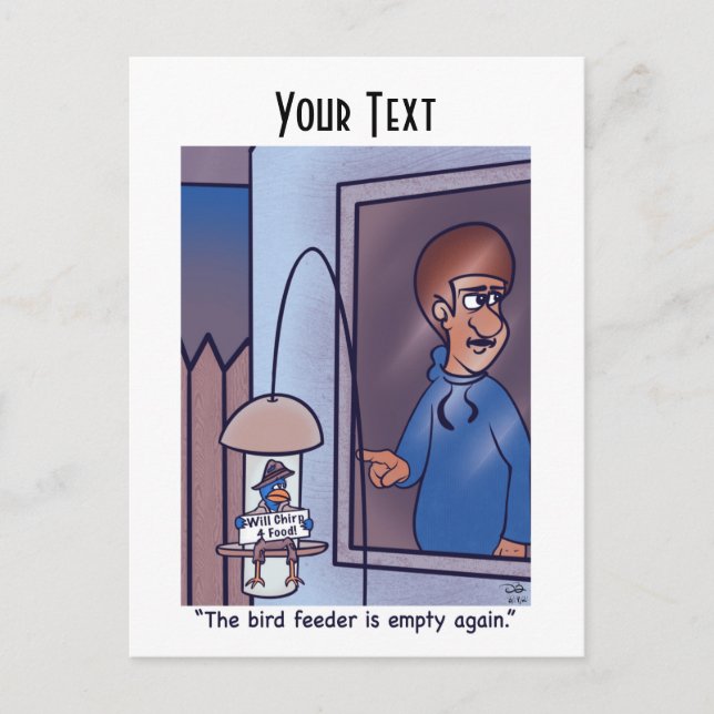 Carte postale de l'éleveur d'oiseaux (Devant)