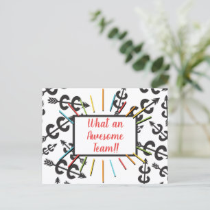 Carte postale de l'équipe géniale