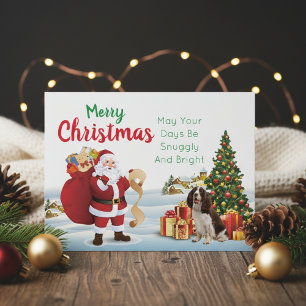 Carte postale de l'espagnol Springer Welsh Christm