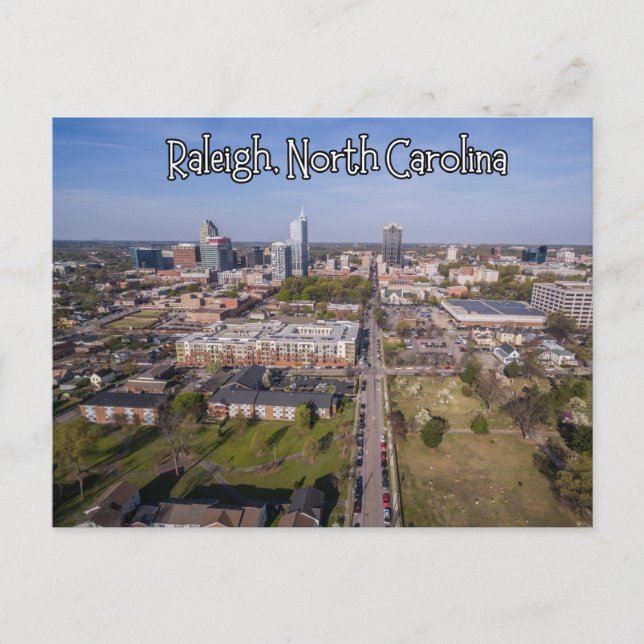 Carte postale de l'État de la Caroline du Nord Ral (Devant)