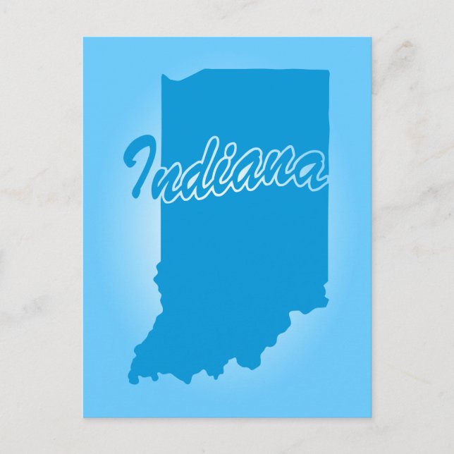 Carte postale de l'État de l'Indiana (Devant)
