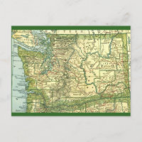 Carte postale de l'État de Washington