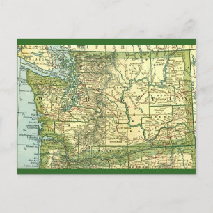 Carte postale de l'État de Washington