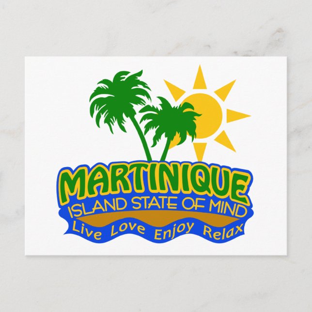 Carte postale de l'État d'esprit de la Martinique (Devant)