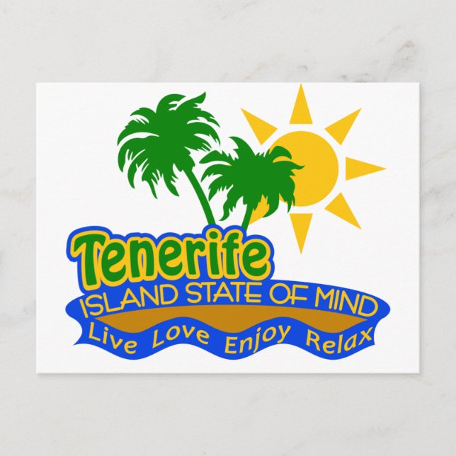 Carte postale de l'état d'esprit de Tenerife (Devant)