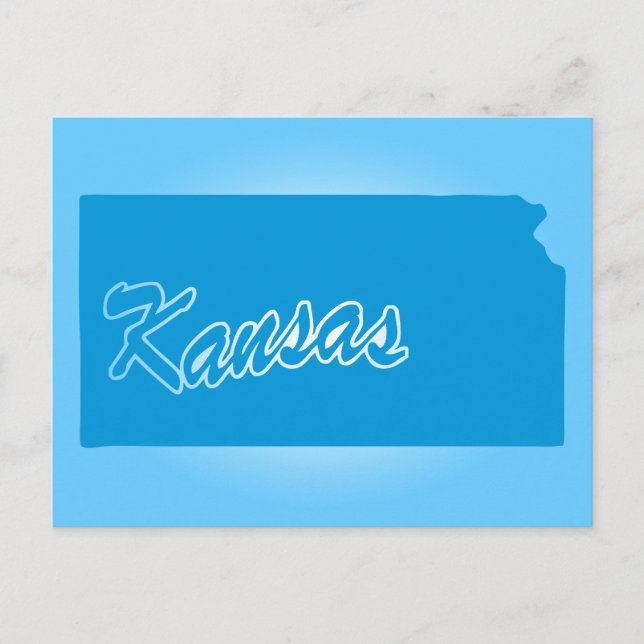Carte postale de l'État du Kansas (Devant)